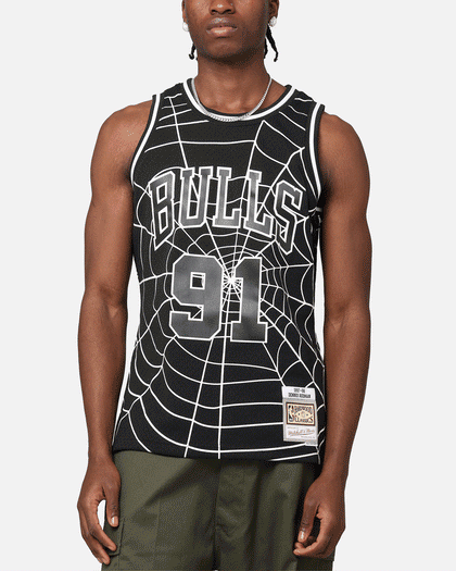 DENNIS RODMAN CHICAGO BULLS スウェツト今でわ希少 Chicago Bulls Dennis Rodman Champion Jersey Mens 44 L