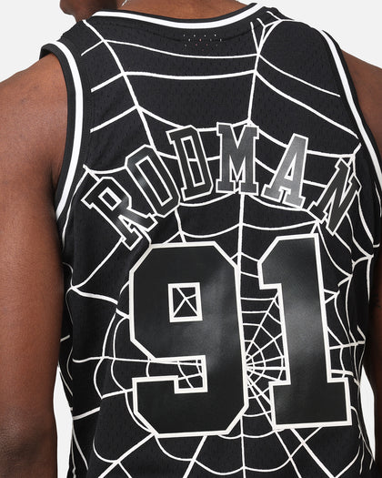 Mitchell & Ness Chicago Bulls Dennis Rodman 'Glow Web' Jersey Black
