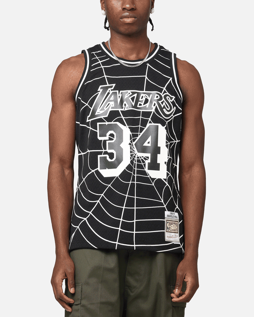 Mitchell & Ness Los Angeles Lakers Shaquille O'Neal 'Glow Web Mitchell & Ness Los Angeles Lakers Shaquille O'Neal 'Glow Web