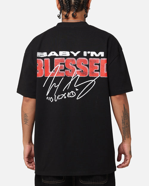 UFC By Culture Kings Max Holloway Baby I'm Blessed Heavyweight T-Shirt Black