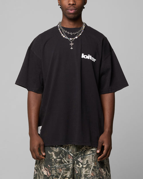 Loiter Star Child T-Shirt Washed Black