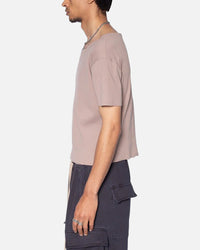 MNML Fitted Ribbed T-Shirt Mauve