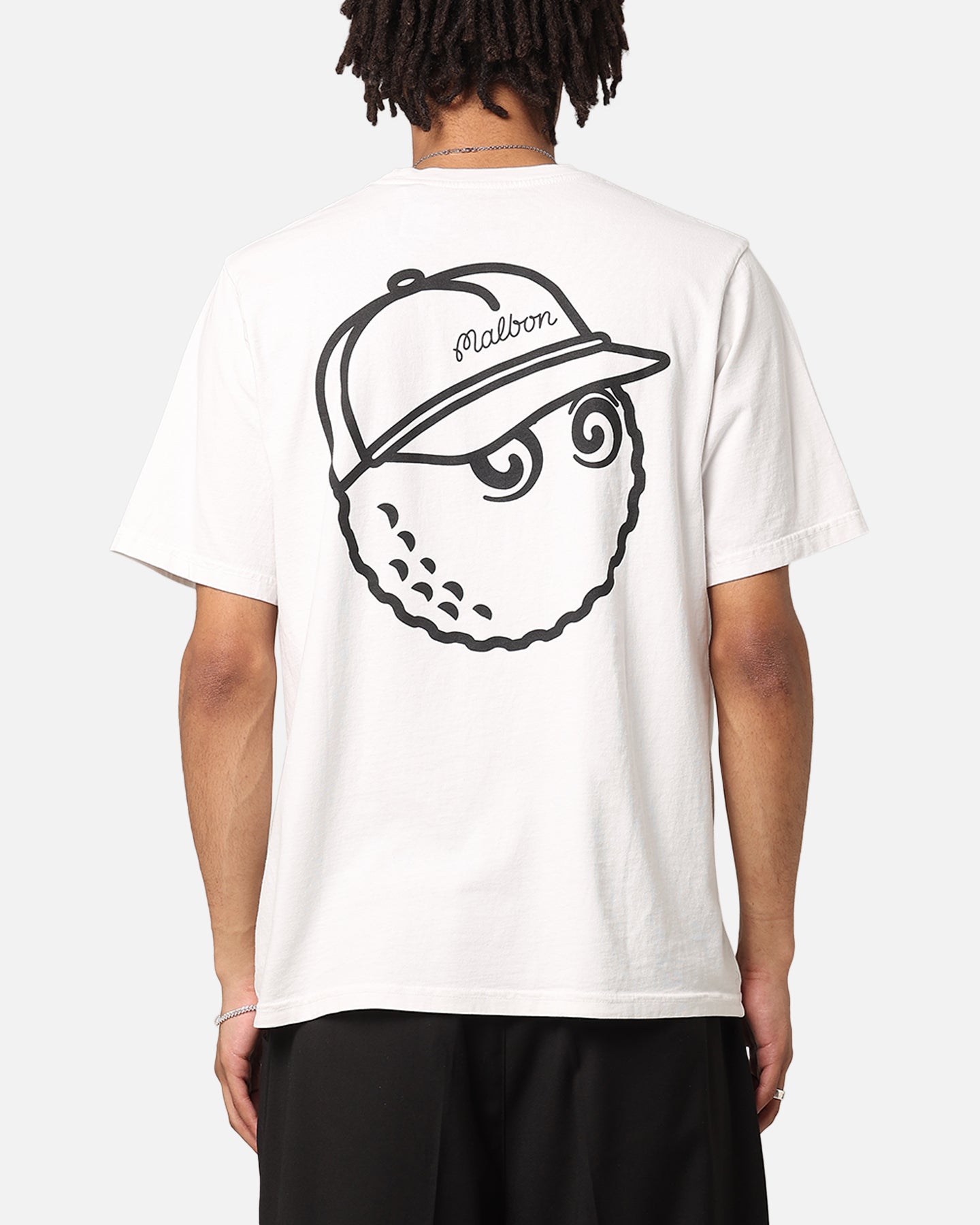 Malbon Baldwin Buckets Knockout T-Shirt White | Culture Kings US