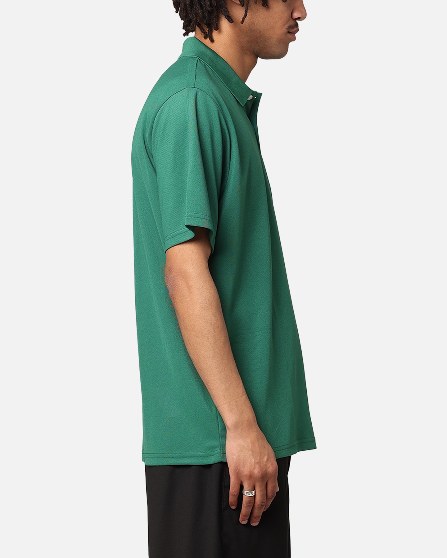 Malbon Pimento Performance Pique Polo Shirt Kelly Green | Culture