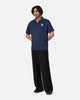 Malbon Pimento Performance Pique Polo Shirt Navy