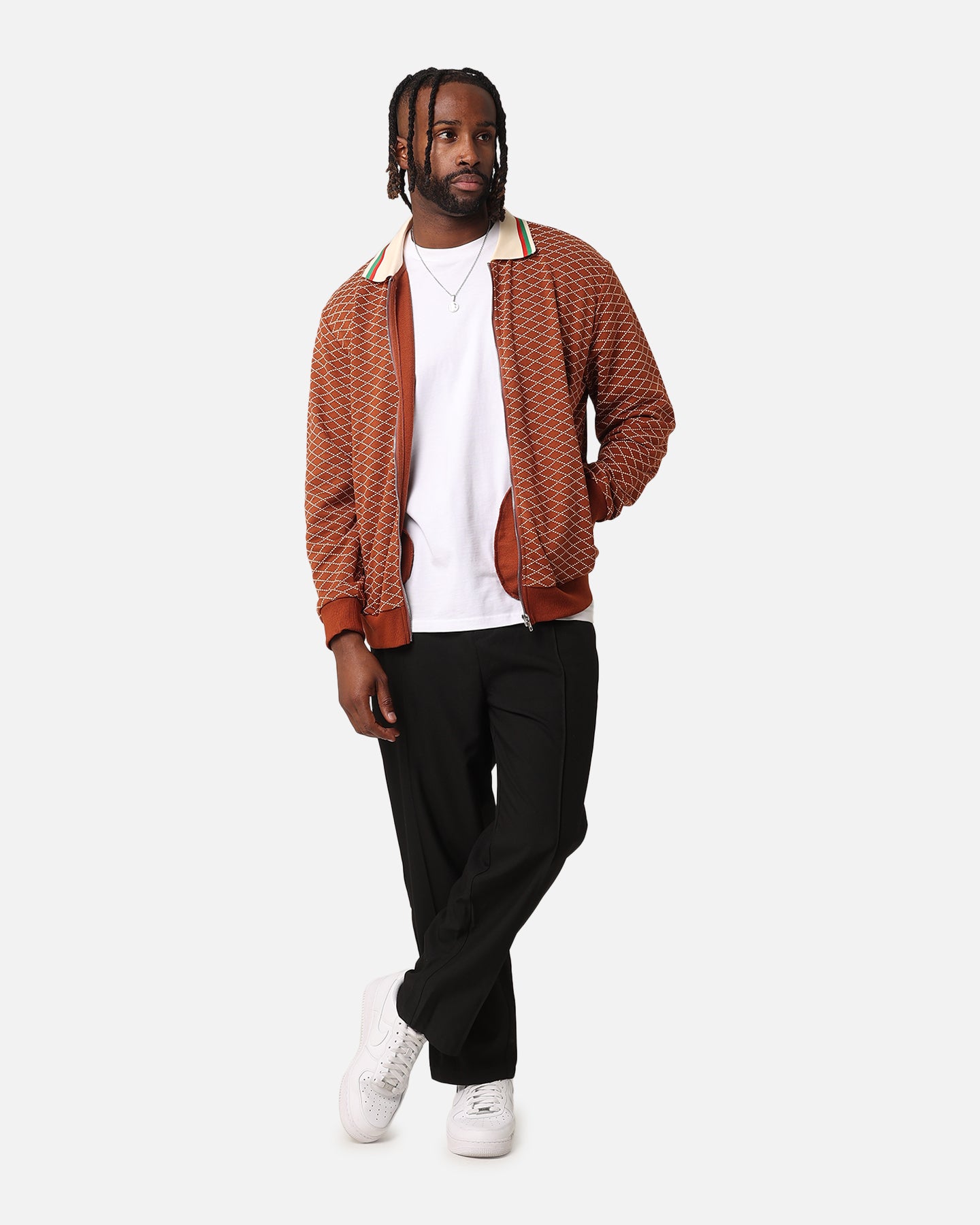 XXIII Printed Bomber Jacket Brown | Culture Kings US
