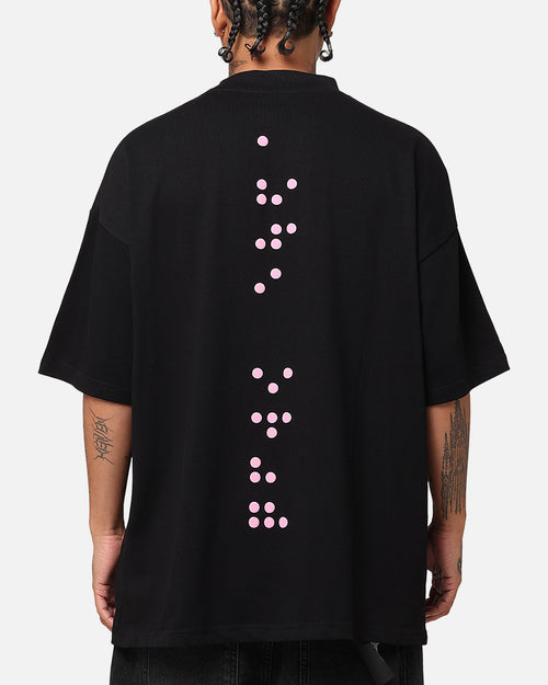 The Anti Order Brail Mockneck T-Shirt Black/Pink