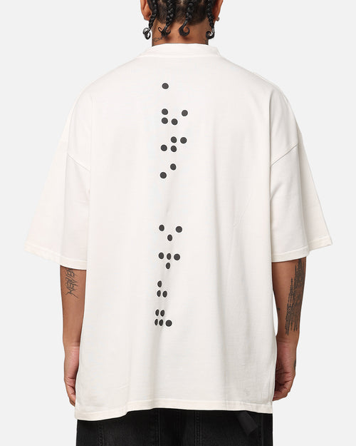The Anti Order Brail Mock Neck T-Shirt Off White/Black