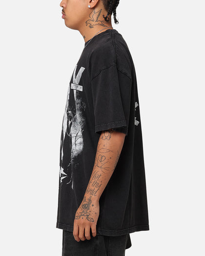 The Anti Order Fury T-Shirt Black Acidwash