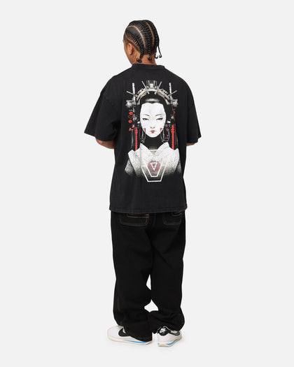 The Anti Order Geisha T-Shirt Black Acidwash
