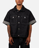 MNML Raw Denim Short Sleeve Jacket Blue