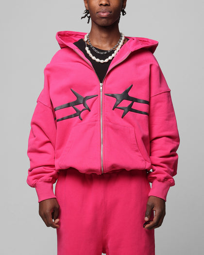 Loiter Celestial Full Zip Hoodie Pink