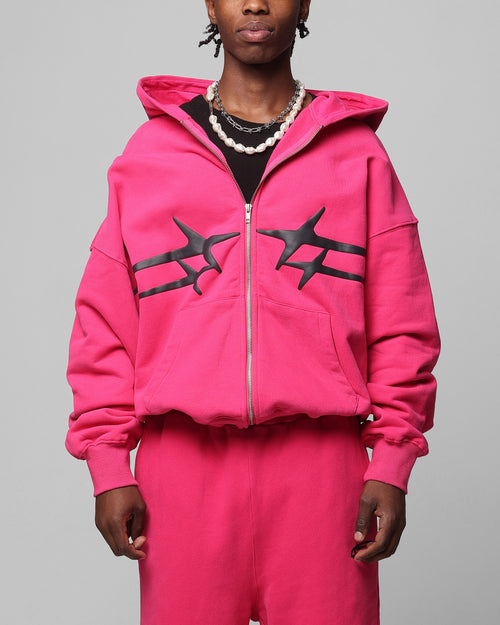 Loiter Celestial Full Zip Hoodie Pink