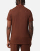 XXIII Ethan Quarter Zip Polo Shirt Brown