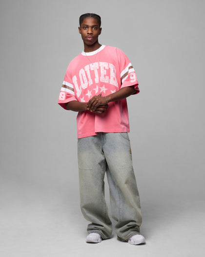 Loiter Star Jersey T-Shirt Pink