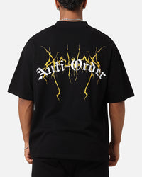 The Anti Order Chaos Mock Neck T-Shirt Black/Yellow/White