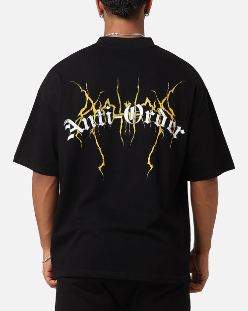 The Anti Order Chaos Mock Neck T-Shirt Black/Yellow/White