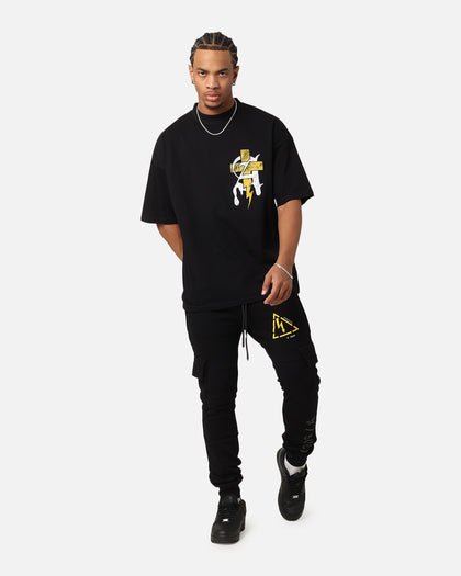 The Anti Order Chaos Mock Neck T-Shirt Black/Yellow/White