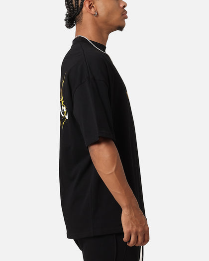 The Anti Order Chaos Mock Neck T-Shirt Black/Yellow/White