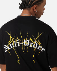 The Anti Order Chaos Mock Neck T-Shirt Black/Yellow/White