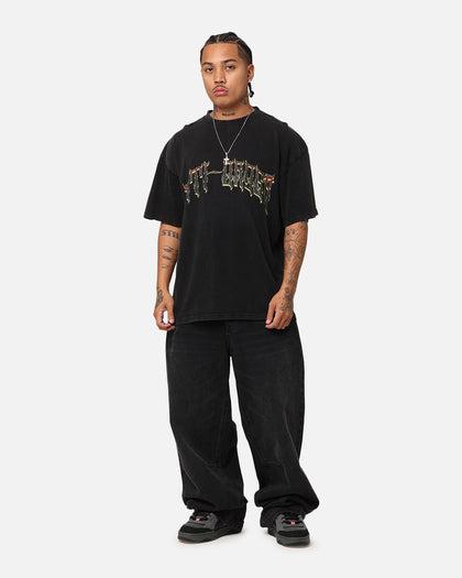 The Anti Order Scorch T-Shirt Black Acidwash