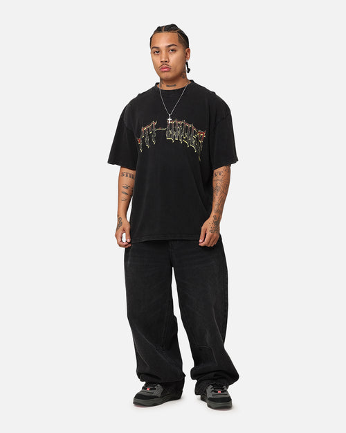 The Anti Order Scorch T-Shirt Black Acidwash