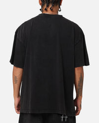 The Anti Order Scorch T-Shirt Black Acidwash