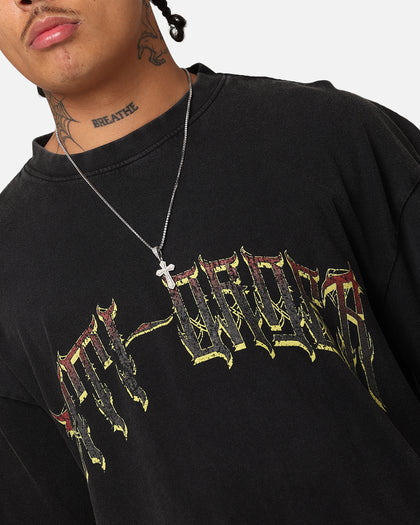 The Anti Order Scorch T-Shirt Black Acidwash