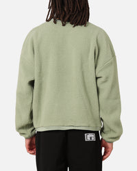 Carre Polar Fleece Crewneck Pale Green