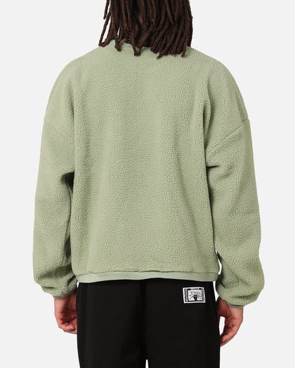 Carre Polar Fleece Crewneck Pale Green