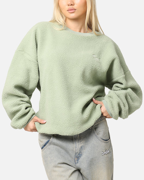 Carre Polar Fleece Crewneck Pale Green
