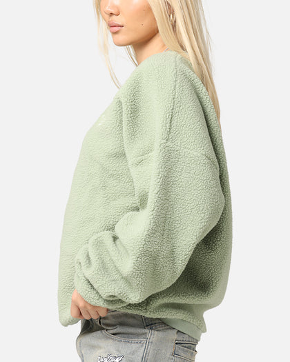 Carre Polar Fleece Crewneck Pale Green