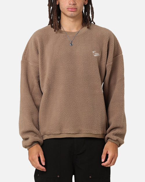 Carre Polar Fleece Crewneck Brown