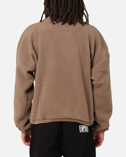 Carre Polar Fleece Crewneck Brown