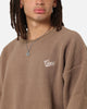 Carre Polar Fleece Crewneck Brown