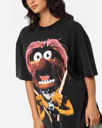 American Thrift Disney The Muppets Animal Heavy T-Shirt Vintage Black