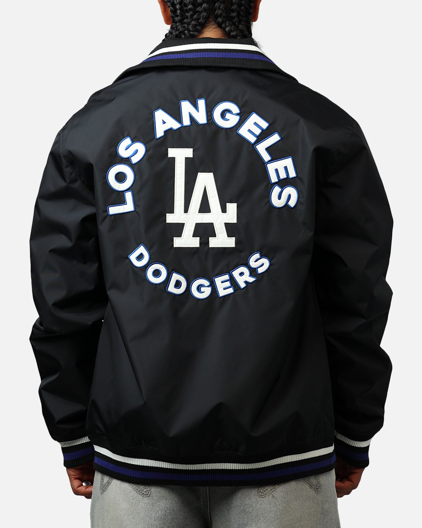 New Era Los Angeles Dodgers Throwback Jacket Black | Culture Kings US