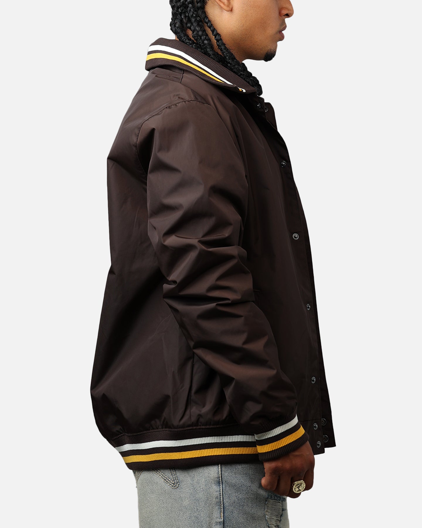 New Era San Diego Padres Throwback Jacket Brown | Culture Kings US
