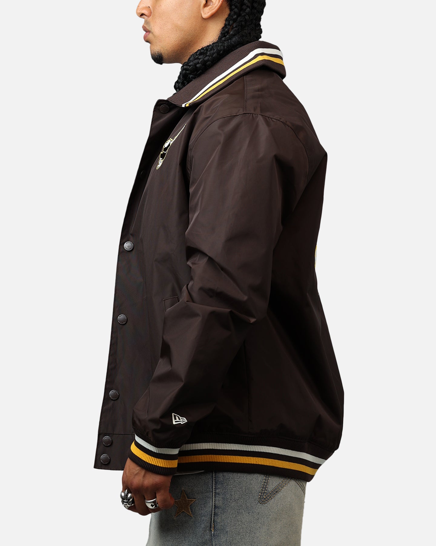 New Era San Diego Padres Throwback Jacket Brown | Culture