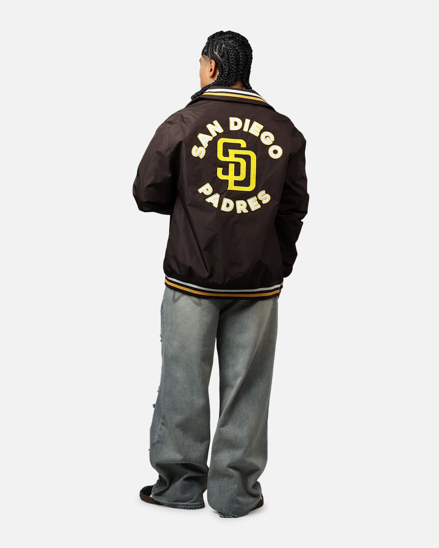 New Era San Diego Padres Throwback Jacket Brown | Culture Kings US