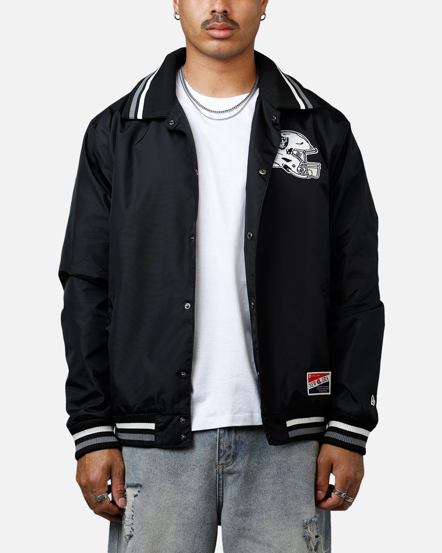 New Era Las Vegas Raiders Throwback Jacket Black | Culture Kings US