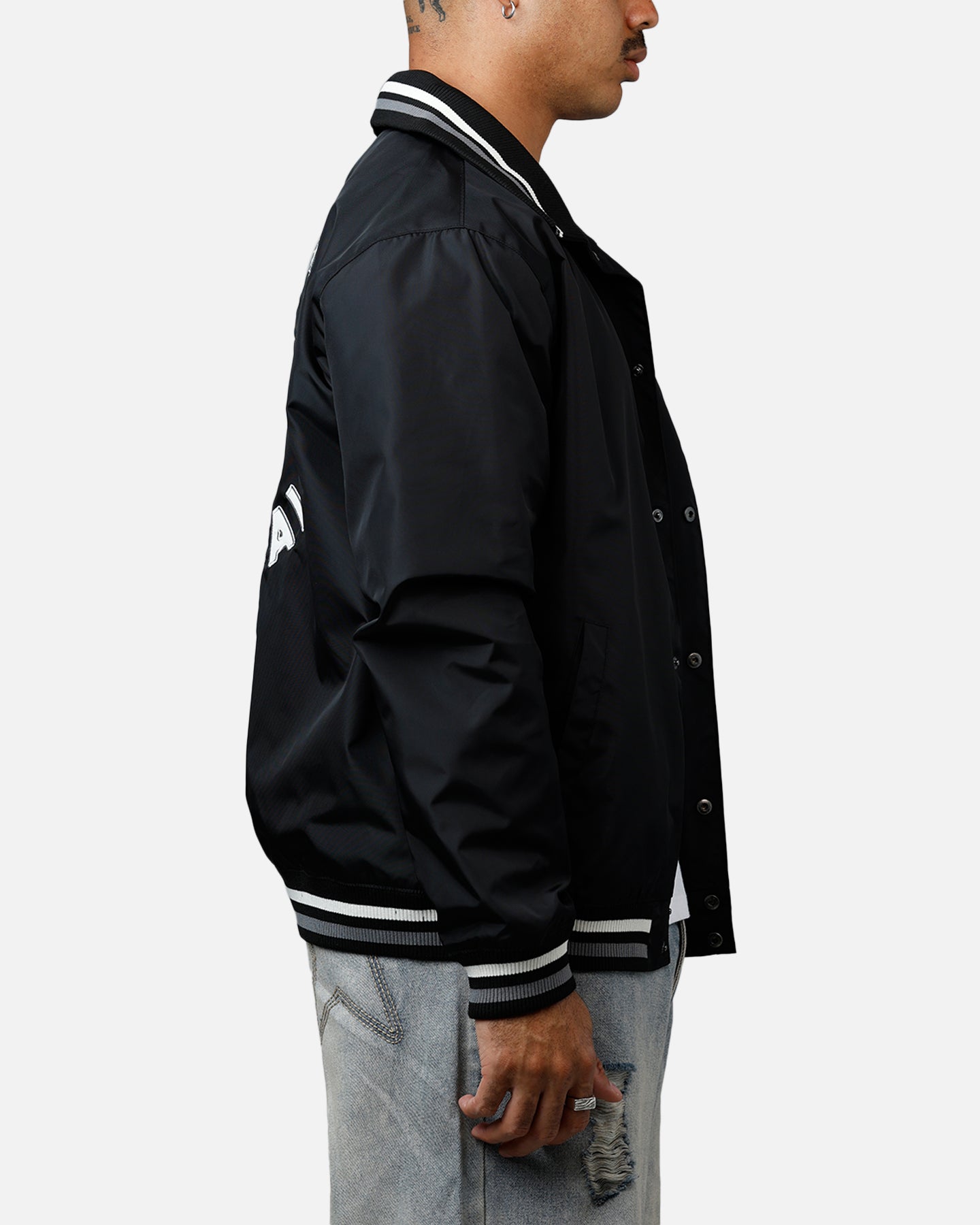 New Era Las Vegas Raiders Throwback Jacket Black | Culture