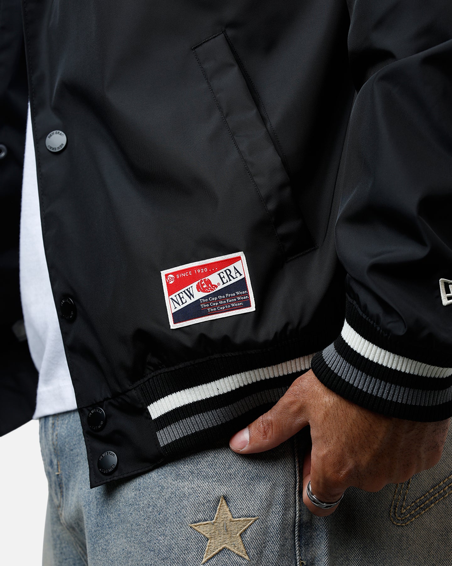 New Era Las Vegas Raiders Throwback Jacket Black | Culture