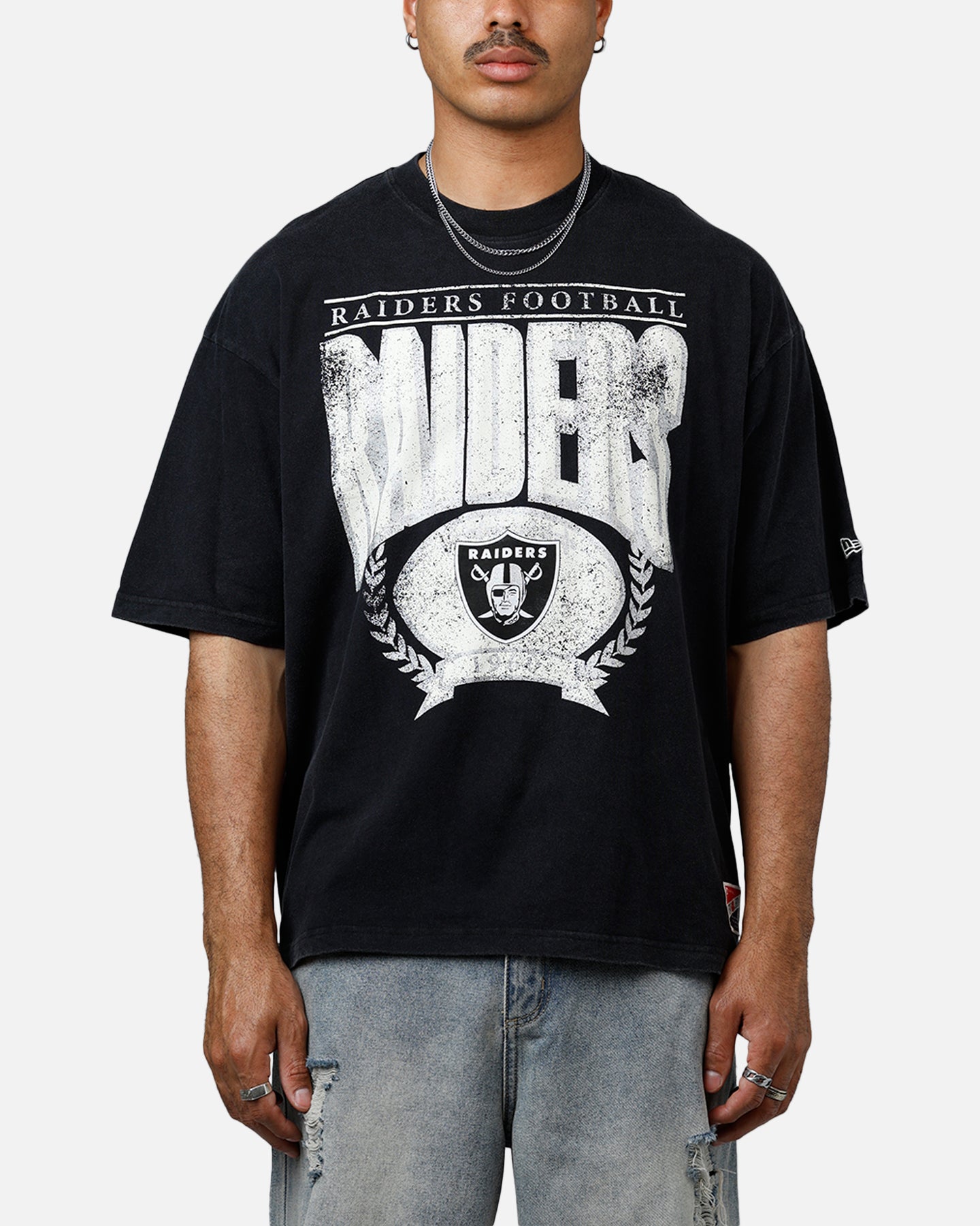 New Era Las Vegas Raiders Throwback T-Shirt Black | Culture Kings US