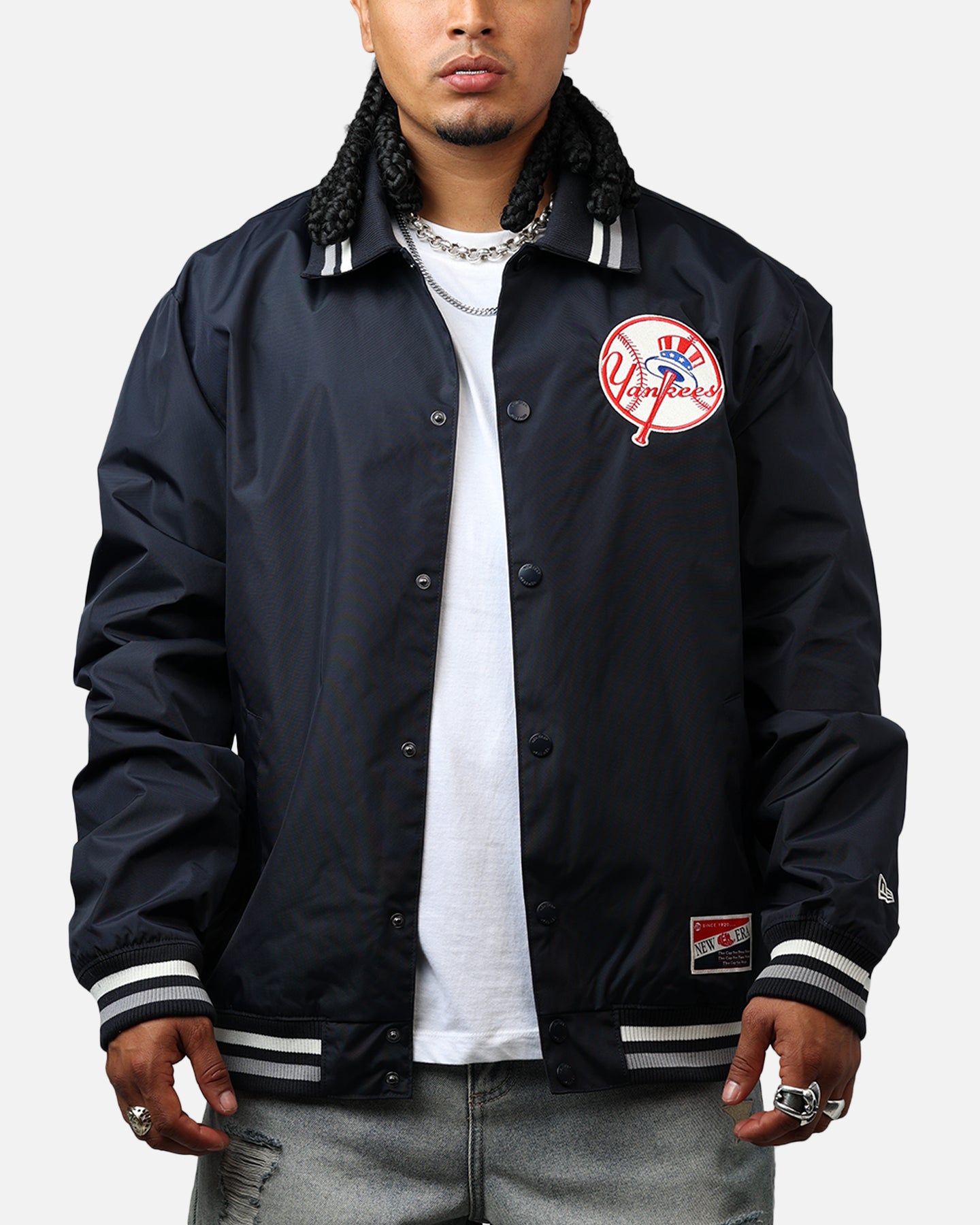 New Era New York Yankees Throwback Jacket Navy | Culture Kings US