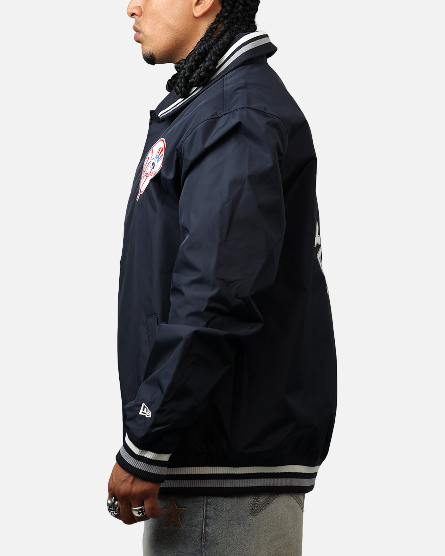 New Era New York Yankees Throwback Jacket Navy | Culture Kings US
