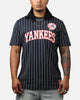 New Era New York Yankees Throwback Pinstripe T-Shirt Navy