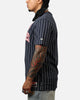 New Era New York Yankees Throwback Pinstripe T-Shirt Navy