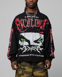 Loiter Trespass Long Sleeve T-Shirt Vintage Black