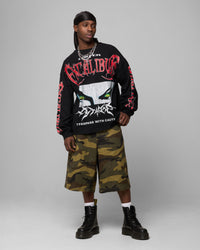 Loiter Trespass Long Sleeve T-Shirt Vintage Black